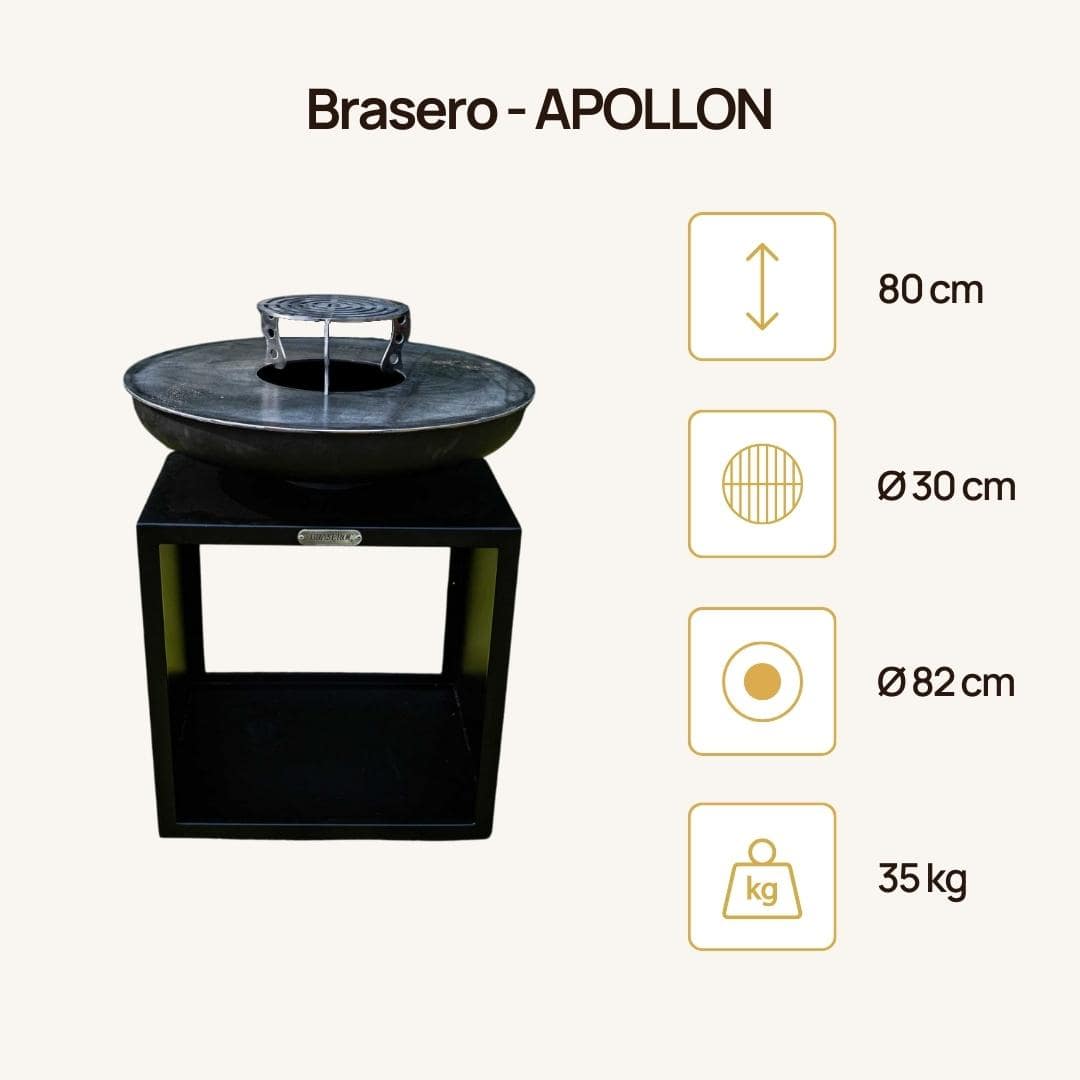 Brasero plancha Made in France - Apollon 