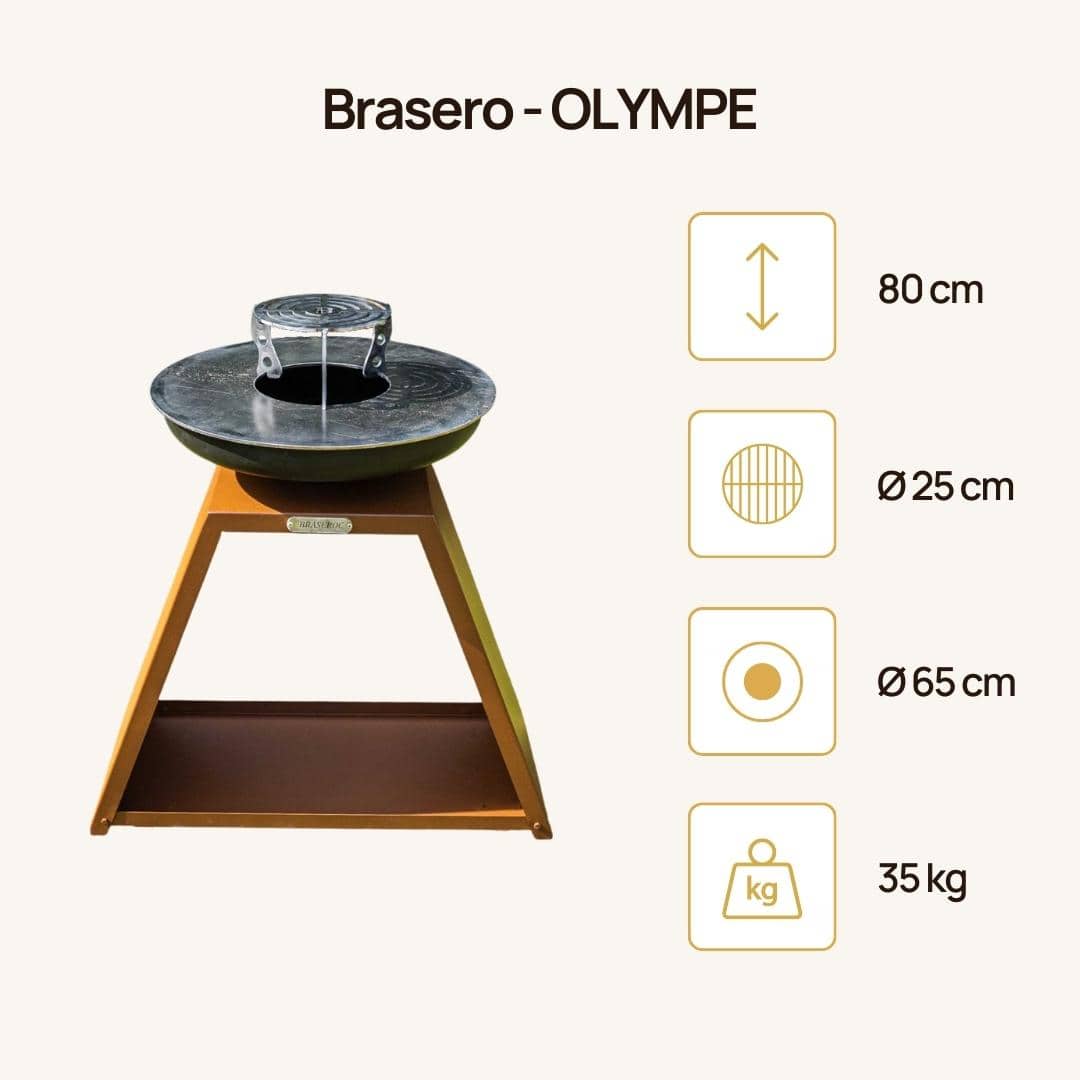 Brasero plancha Made in France Olympe 