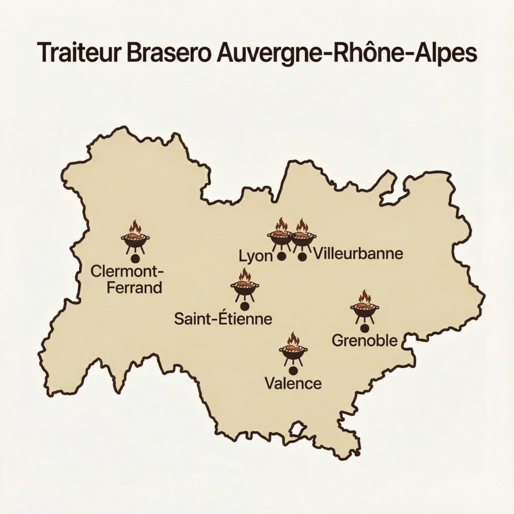 Traiteur brasero en région auvergnes-rhône-alpes