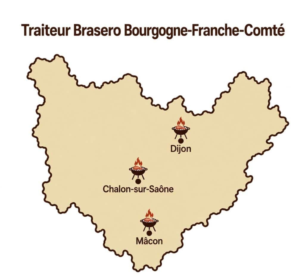 Infographie zone d'intervention braseroc en Bourgogne-Franche-Comté